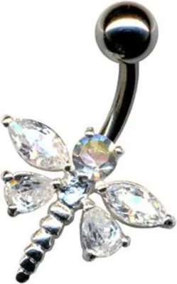 Produktbild von Bauchnabelpiercing: Bauchnabel Piercing Schmuck Libelle