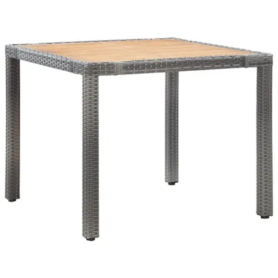 Produktbild von vidaXL 5-tlg. Garten-Essgruppe mit Auflagen Poly Rattan Grau
