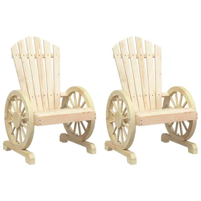 Obrázek produktu pro vidaXL Zahradní židle Adirondack 2 ks. Masivní jedlové dřevo