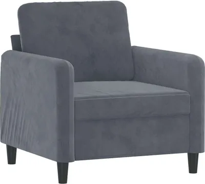 Produktbild von vidaXL Sessel Dunkelgrau 60 cm Samt