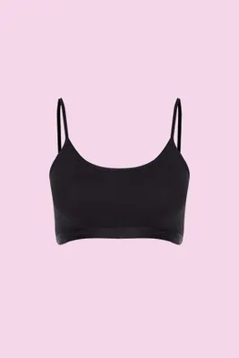 Produktbild von 6 Pack Damen Bustier BH ohne Bügel Unterhemden Schwarz S Sport C-71