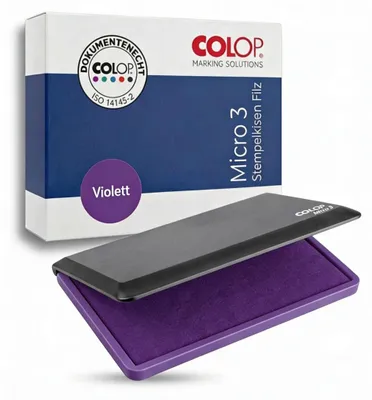 Produktbild von COLOP 109716 Stempelkissen Micro 3, 90 x 160 mm, violett, für Handstempel