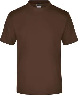 Produktbild von James & Nicholson T-Shirt Round-T Medium, Gr. XL,braun