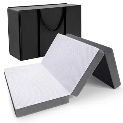 Faltmatratze 140x200 cm, 9,5 cm dick, Memory-Schaum, waschbarer Bezug
