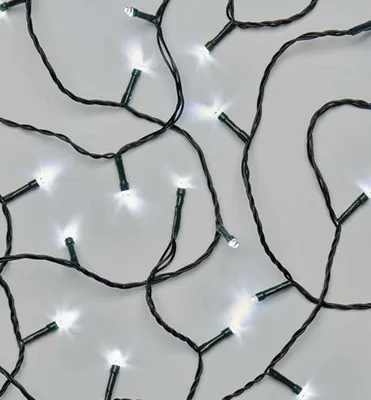 Productafbeelding van LED-kerstverlichting, 4 meter, 40 LED's, geschikt voor binnen- en buitengebruik, koelwit, met timer