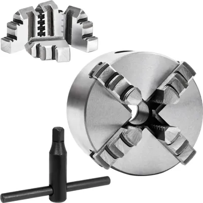 Produktbild von vidaXL 4-Backen-Drehfutter Selbstzentrierend 80 mm Stahl