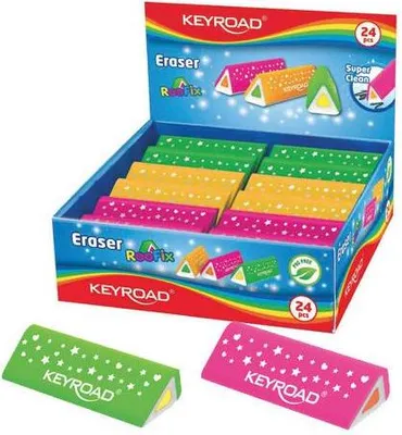 Image de CWR KR971814 gomme à effacer Caoutchouc Couleurs assorties 24 pièce(s)