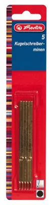 Image de herlitz Mine de stylo à bille A3 - M - noir - 5 pièces