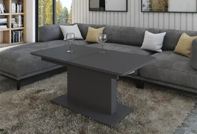 Produktbild von Design Couchtisch Tisch DC-1 - stufenlos höhenverstellbar ausziehbar Esstisch