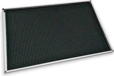 Produktbild von Barmatte mit Edelstahlwanne 47 x 31,5 x 1 cm