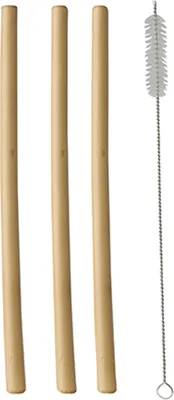 Produktbild von PAPSTAR Bambus-Trinkhalm "pure" 230 mm natur