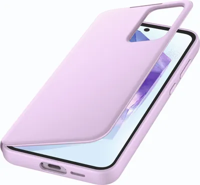 Produktbild von Samsung Smart View Wallet Case für Galaxy A55, Lavender.