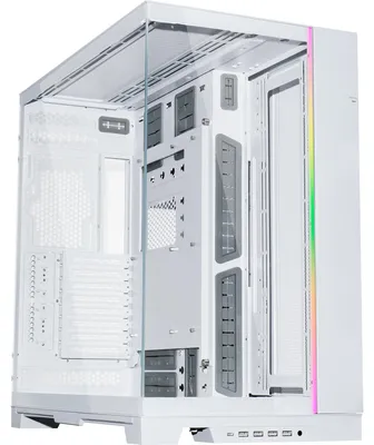 Produktbild von Lian Li O11 Dynamic EVO XL, Tower, PC, Weiß, ATX, EATX, micro ATX, Mini-ITX, Aluminium, Stahl, Gehärtetes Glas, Blau, Grün, Rot