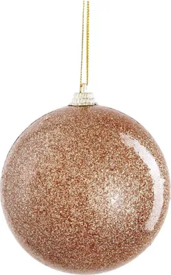 Obrázek produktu pro Nerozbitná plastová vánoční ozdoba 8 cm - Mica Gold