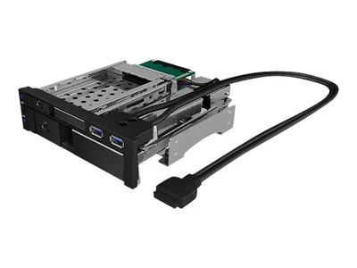 Image de We-Ra. IcyBox 1x2,5"+1x3,5" SATA/SAS=>2xSATA 5,25" Einschub