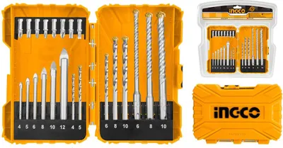 Immagine prodotto di Kit inserti e punte per trapano-avvitatore ,22 pezzi Ingco
