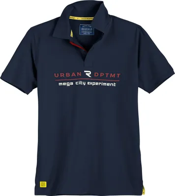 Produktbild von Redfield Übergrößen Poloshirt URBAN DPTMT navy