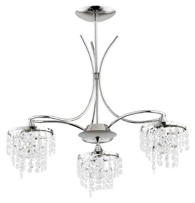 Immagine prodotto di Lampada a sospensione KALIOPA cromata 3xE14x10W in metallo, dimensioni: 56x50x50 cm, IP20, Alfa