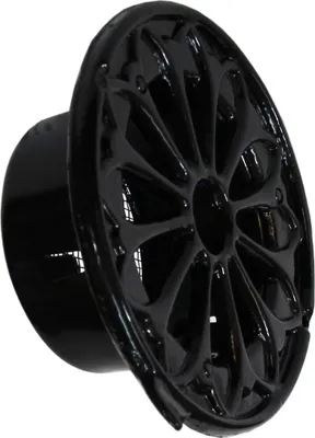 Produktbild von Lüftungsgitter LG - 125 LMA S Rund Alu Schwarz DIN 125 Zuluft Abluftgitter