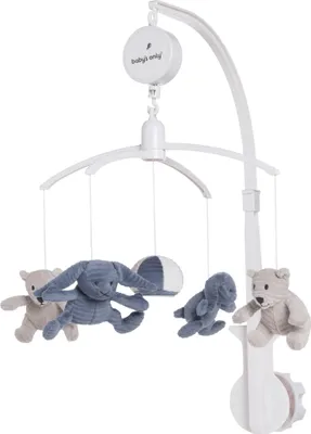 Produktbild von Baby's Only Musik Mobile Sense - Vintage Blue/Kieselgrau/Weiß