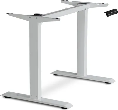 Immagine prodotto di ESMART Germany ETX-121G Grigio - Telaio ergonomico per scrivania sit-stand Regolabile elettricamente in altezza in modo continuo da 71 a 121 cm 3x memoria Promemoria attività Soft-Start/Stop