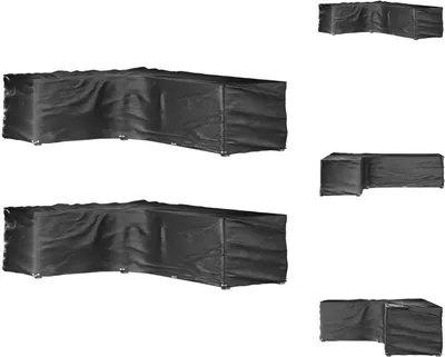 Obrázok produktu pre vidaXL Kryty na záhradný nábytok v tvare L 2 ks 18 očiek 220x285x80 cm - Ochranné kryty na záhradný nábytok