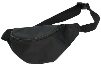 Immagine prodotto di Marsupio "Explorer" - Realizzato in poliestere riciclato e con tracolla regolabile - Elegante borsa a tracolla per donne, uomini e bambini - Ideale per festival, sport, escursioni e vita quotidiana nero