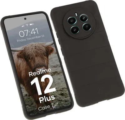 Produktbild von Pancerne etui Bizon Case Tur do Realme 12+, czarne