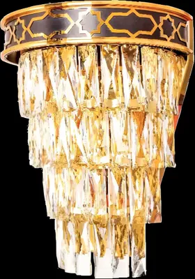 Image de Appliques murales lampe murale lustre lampes murales cristal or