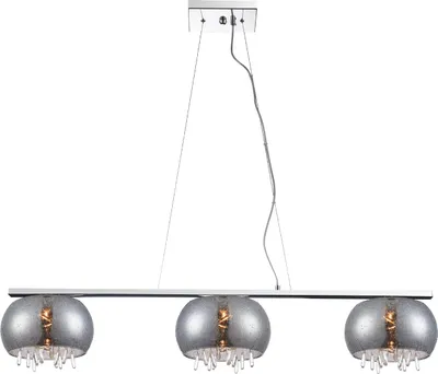 Obrázek produktu pro Závěsné svítidlo LED ATMOSPHERA 3xG9/7W, stříbrná/kouřová barva, D: 102 Š: 22 V: 120 cm, patice G9, stmívatelné