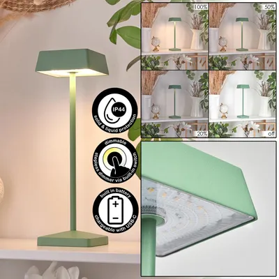 Produktbild von Spinea dimmbare Tischlampe aus Metall/Kunststoff in Grün/Weiß