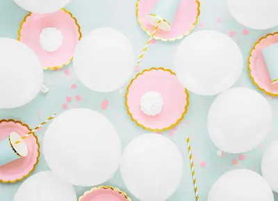 Zdjęcie produktu dla 100 balonów pastelowych białych 26 cm