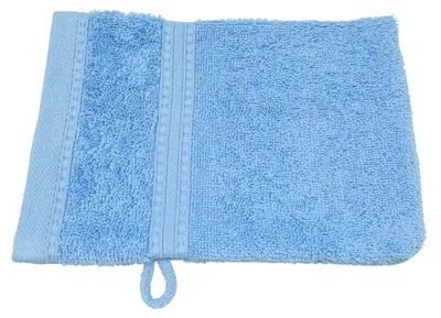 Produktbild von Julie Julsen BIO Waschhandschuh Himmelblau 15 x 21 cm