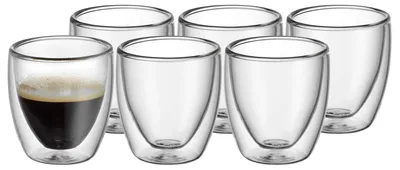 Produktbild von WMF 0901402000, Transparent, Borosilikatglas, 120 °C, 414 g, 6 Stück(e), 96 Stück(e)