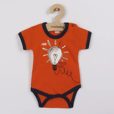 Image de Body à manches courtes en coton pour bébé « New Baby » – Une excellente idée, taille 68 (4-6 mois)