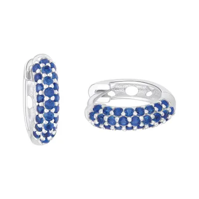 Produktbild von Prinzessin Lillifee Kinder Ohrringe Creole Silber Zirkonia blau 2037072