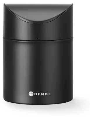 Produktbild von HENDI Tischabfalleimer, Schwingdeckel, 1,2L, Metall, schwarz