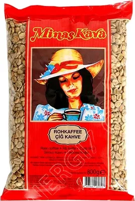 Produktbild von MinasKava bosnische Minas Kaffeebohnen Roh - Coffee Beans 800g