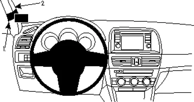 Produktbild von Brodit ProClip Fahrzeughalter 804753 - Linksbefestigung - Mazda CX-5 12-171/2