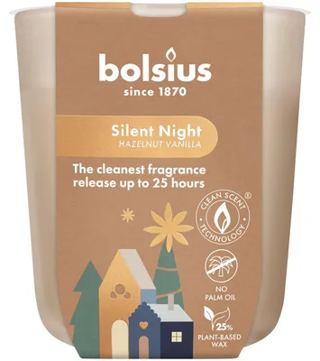 Produktbild von Bolsius Duftkerze im Glas true glow Ø 7,3 x 8 cm silent night