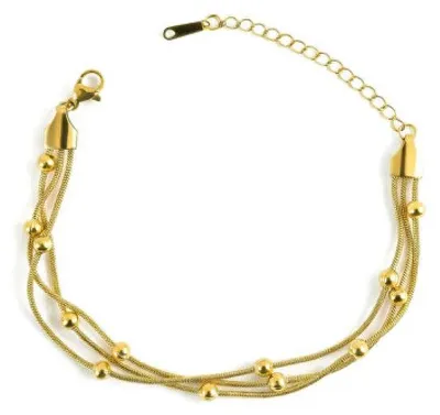 Image de Bracelet à triple rangée Velmora Gold MCB260833G