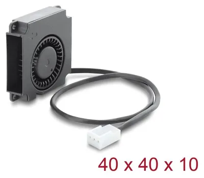 Produktbild von DELOCK Radiallüfter/Lüftergebläse 12V DC 40x40x10mm 3 Pin