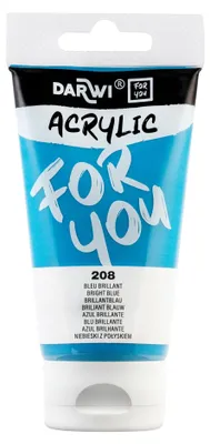 Zdjęcie produktu dla Farba akrylowa DARWI Acryl 75 ml - Jasny błękit