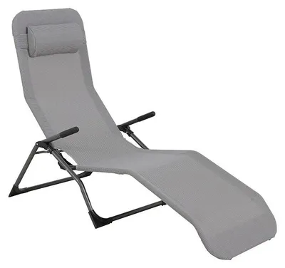 Image de Transat avec coussin, aluminium