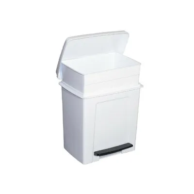 Obrázek produktu pro Odpadkový koš s pedálem bílý 8 litrů