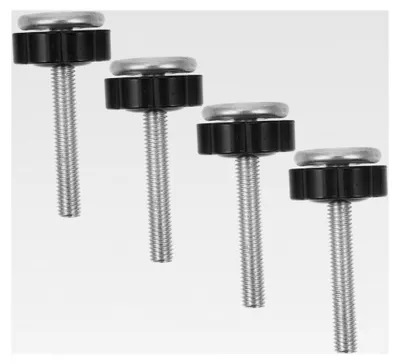 Produktbild von 4 Stück Gewindespindelstangen für Babygitter und Haustiersicherheitstore aus Aluminiumlegierung mit Kunststoff, verstellbar und ohne Bohren