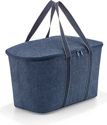 Image de reisenthel coolerbag, sac isotherme, sac à provisions, Herringbone Dark Blue, 20 L, UH4113