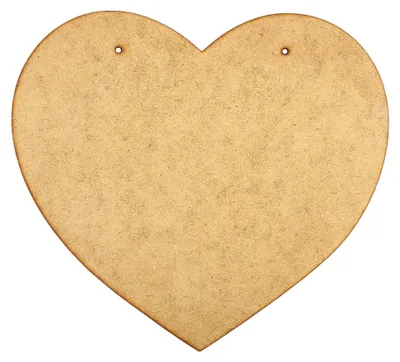 Produktbild von 4 x Große Herzen Holz Basteln Anhängers aus MDF | 150 x 130 x 3-4 mm | Unlackierten Holz Scheiben zum Aufhängen | Ideal als Dekoration für Hochzeit, Weihnachten, Geburtstag, Taufe