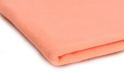 Zdjęcie produktu dla Tkanina polarowa, gramatura 200 g/m², kolor łososiowy, wymiary 50 x 155 cm