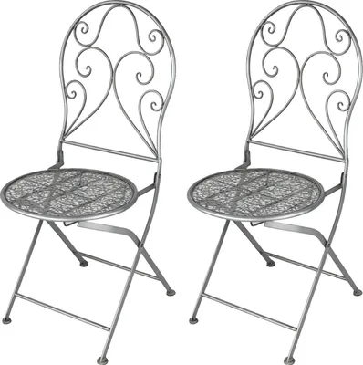 Produktbild von Gartenstuhl 2er-Set Lani Grau